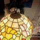 Suspension vitrail style Tiffany – Ø 30 cm – verre véritable – lourde