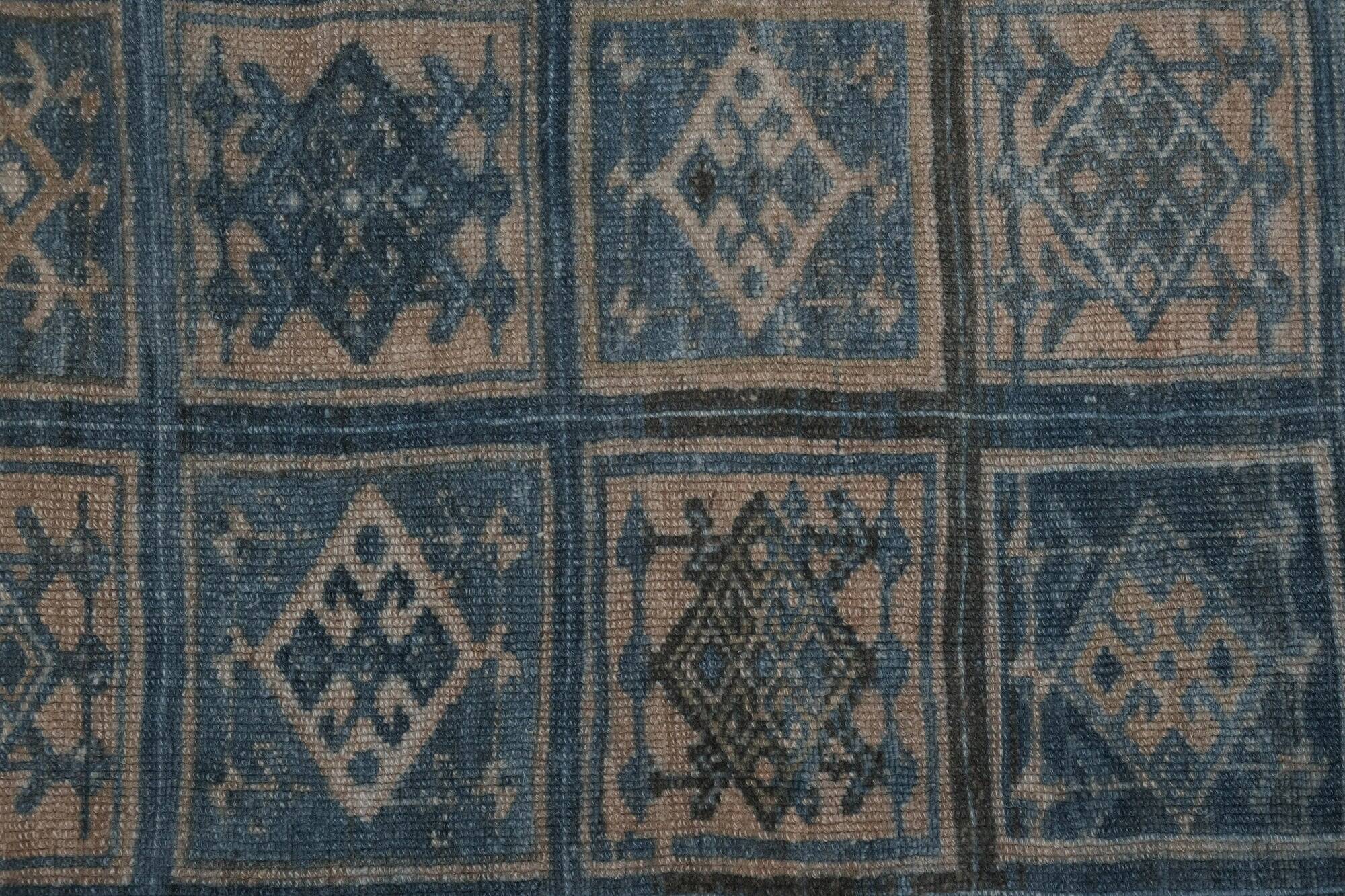 Vintage Turkish handmade rug 222x301 cm