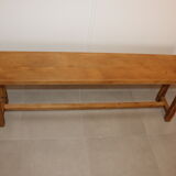 2 light oak benches