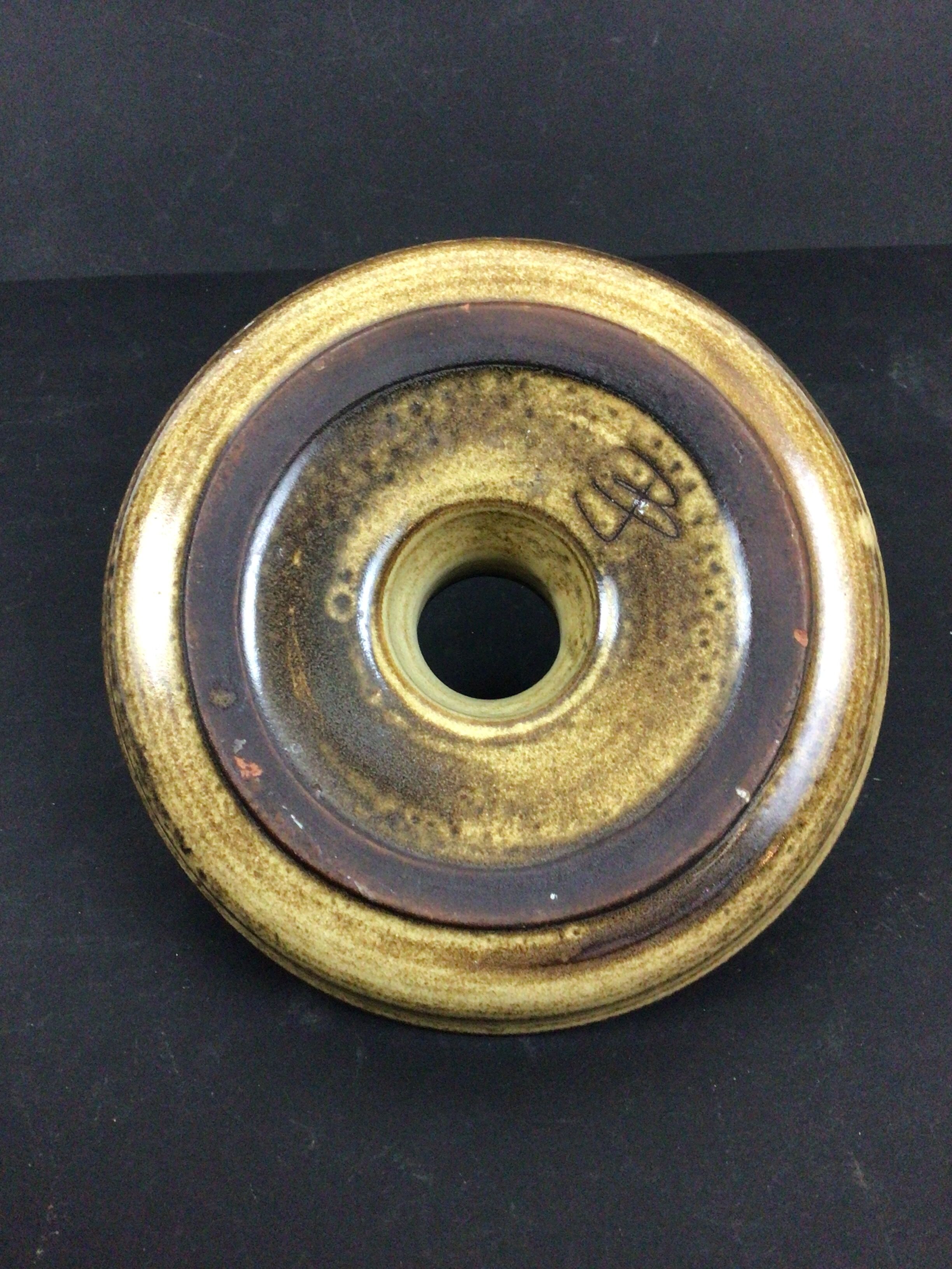 Sandstone candle holder by Albert Breton