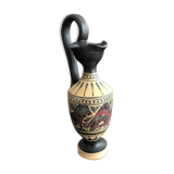 Ceramic type amphora with black background