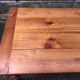 Antique farmhouse table in solid cherry wood in Louis Philippe style.