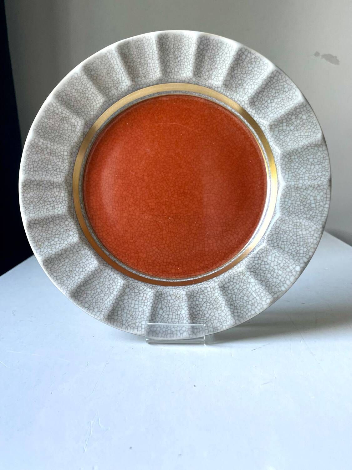 Royal Copenhagen Porcelain crackle ware  designed by Thorkild Olsen
