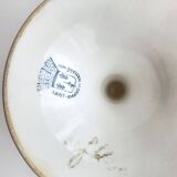 Compotier / Plate on foot signed Saint Amand and Hamage