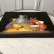 Painting oil on canvas colorful still life vintage