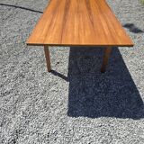 Vintage rectangular extendable teak table from the 60s