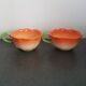 Pair of slurry cups flowers