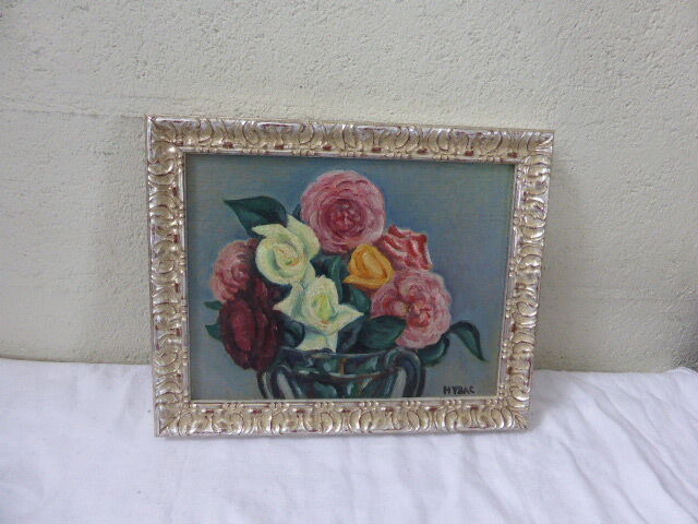 Table signed floral composition Hybac