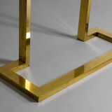 Rare Nucci Valsecchi console in bronze and blue granite, Italy 1970s