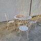 Salon de jardin table avec 2 fauteuils et 2 chaises