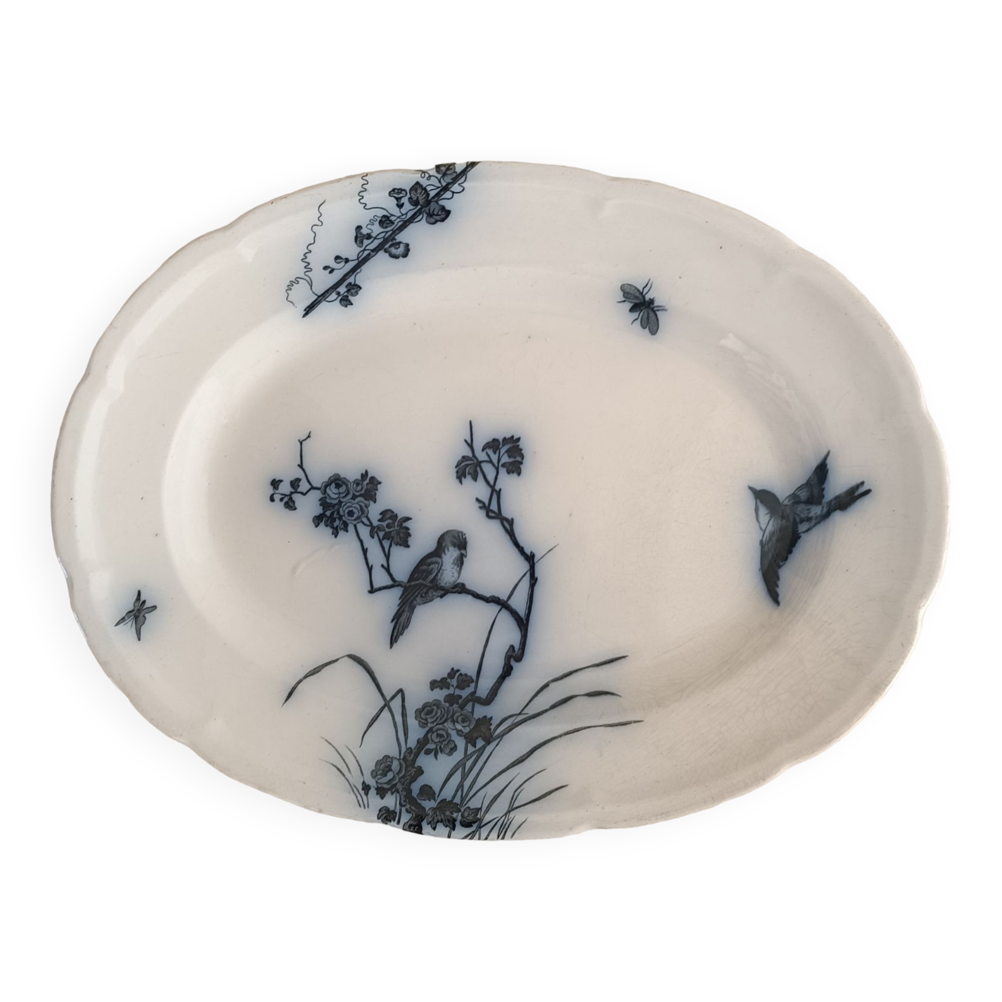 Longwy Japanese model serving dish