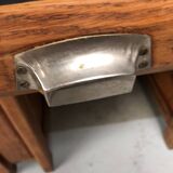 Old restored oak desk
