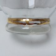 Carafe glass gilded and engraved