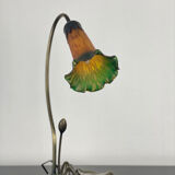 Gooseneck lamp in glass paste