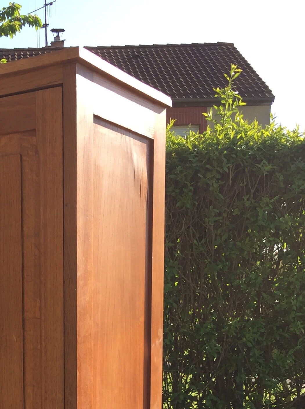 Wooden wardrobe locker