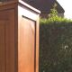 Wooden wardrobe locker