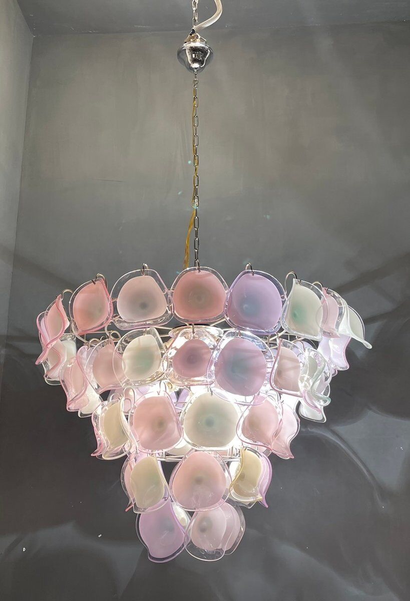 Lustre italien multicolore Murano