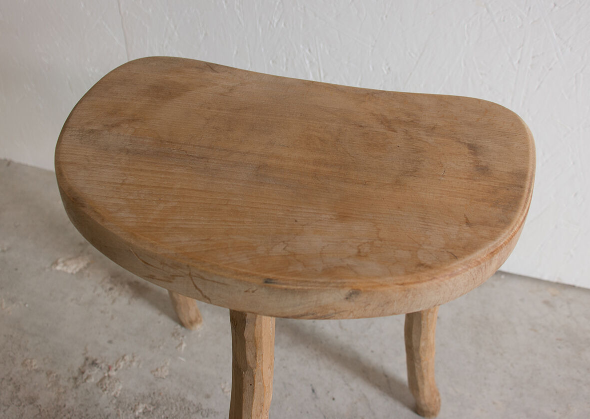 Tripod wooden stool
