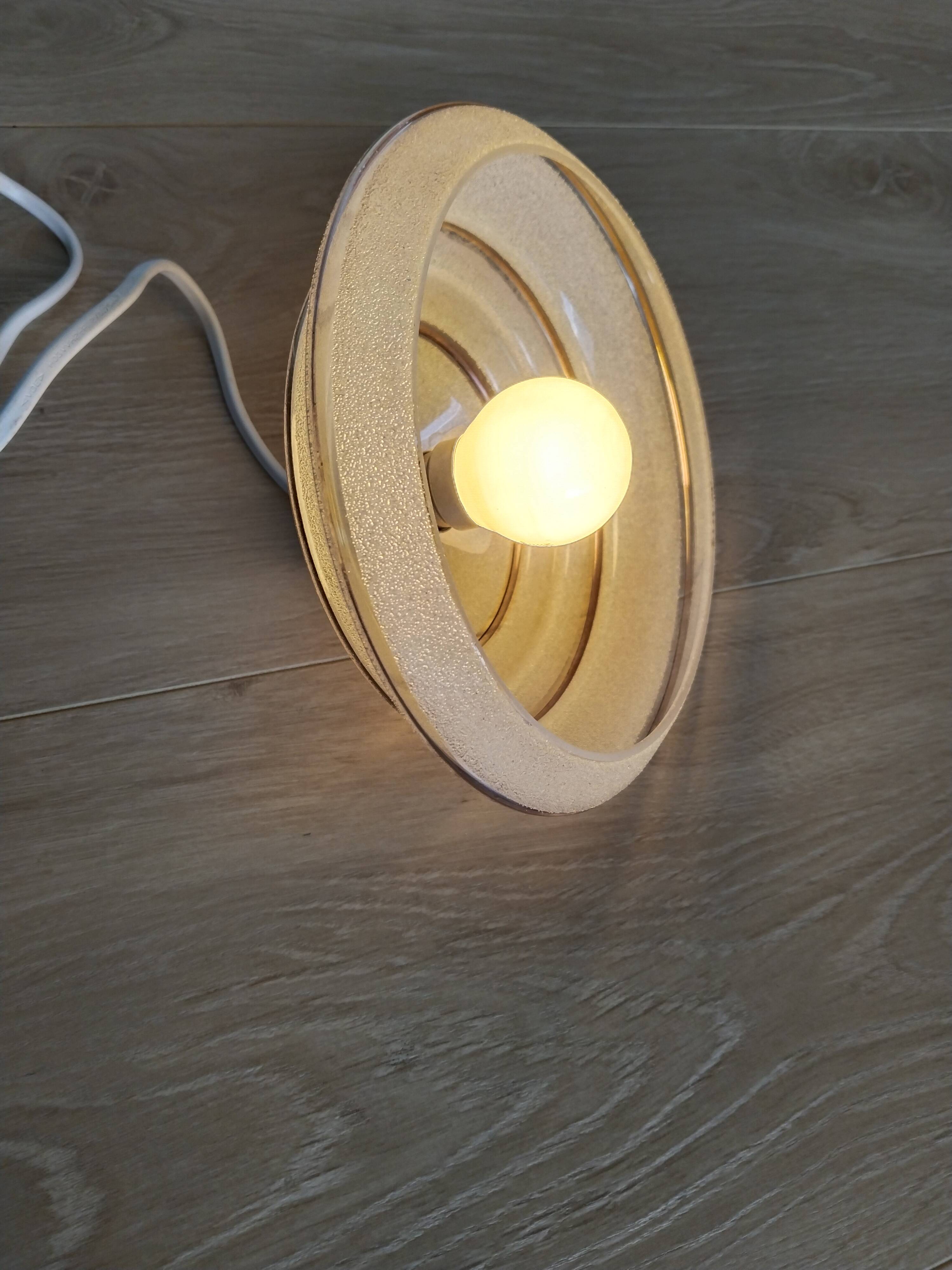 White and gold granite glass pendant light, portable lamp