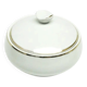 Sugar bowl, cream ceramic, Ćmielów, Poland, 1960s