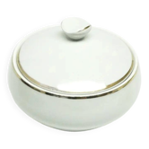 Sugar bowl, cream ceramic, Ćmielów, Poland, 1960s
