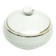 Sugar bowl, cream ceramic, Ćmielów, Poland, 1960s