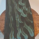 Large shallow dish (signed) in French studio stoneware from the 1960s-70s.