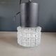 Vintage molded glass globe pendant light
