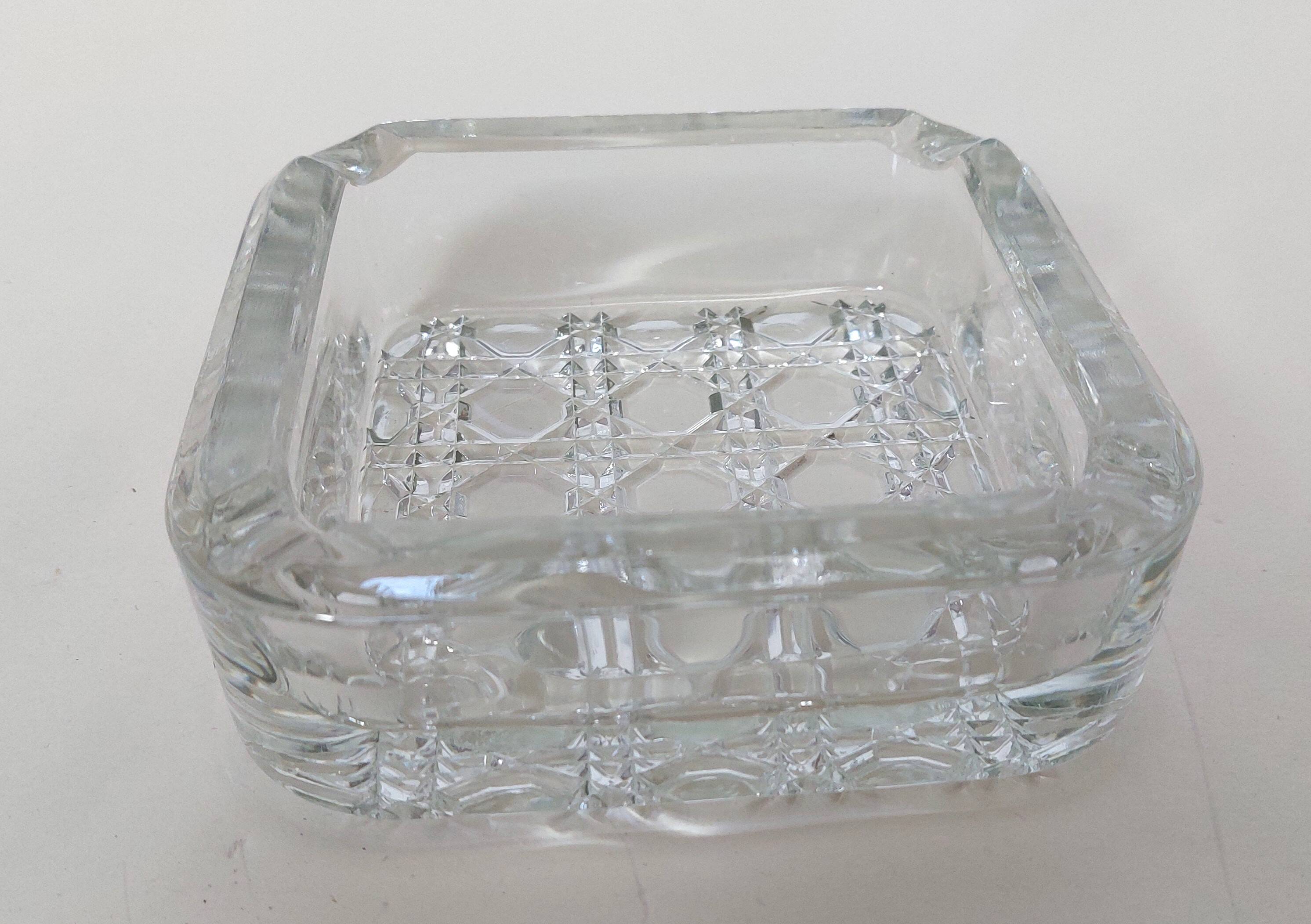 Diamond Ashtray in Glass