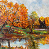Autumn landscape signed