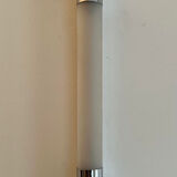 Modernist wall lamp vintage chromed metal France 1930