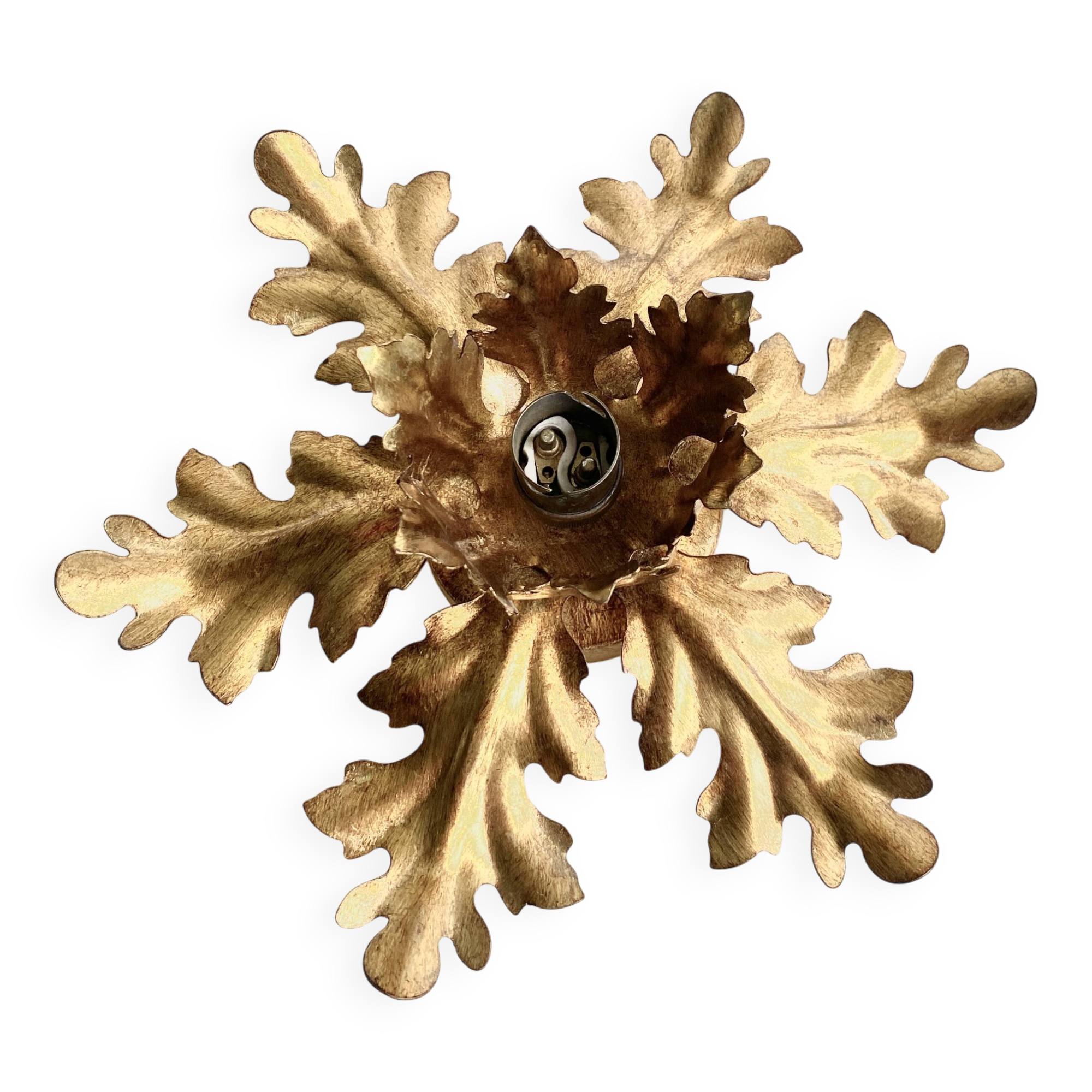 Flower wall light, Italian model, 1970s