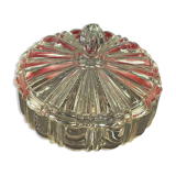 Détails sur  Drageoir en verre moulé, diamètre 18 cm