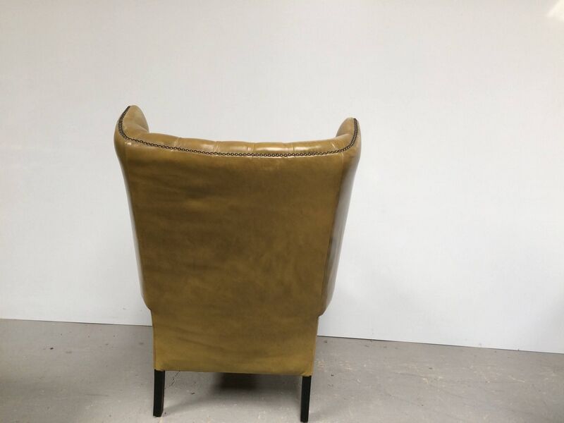 Armchair shepherdess chesterfield olive green