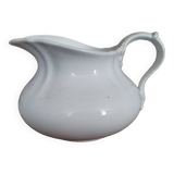 White earthenware jug 19th Creil and Montereau
