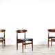 Ensemble de 4 chaises en teck du milieu du siècle. Style vintage moderne/rétro/danois.