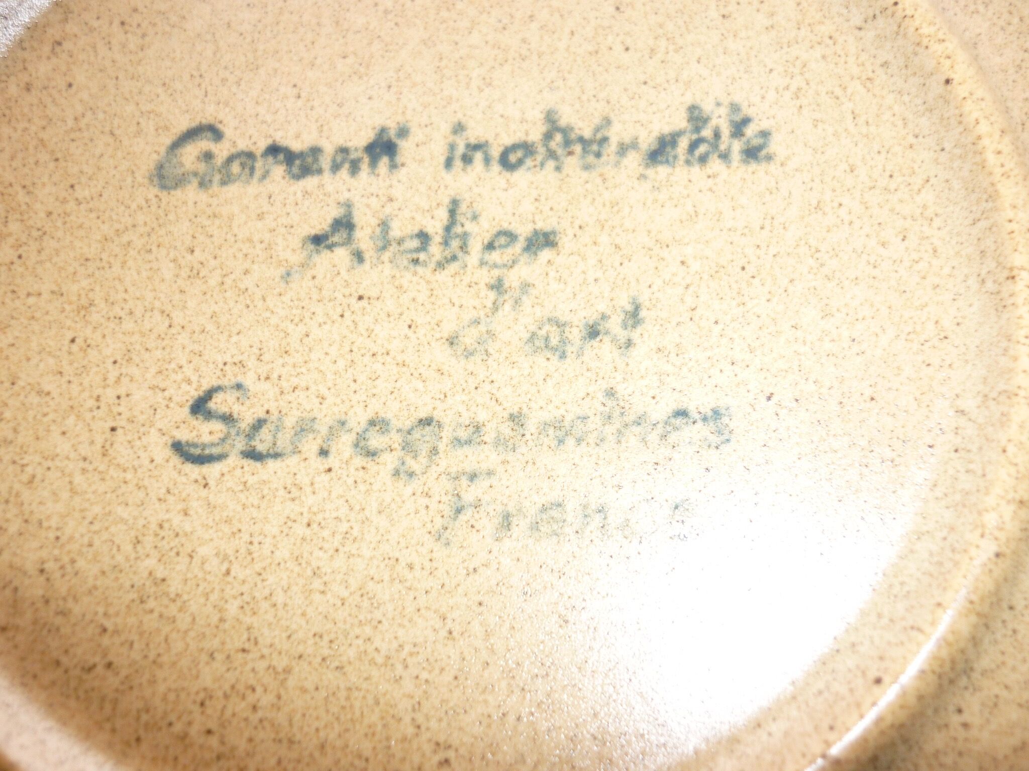 Pair of 2 Savoie Sarreguemines cups and saucers