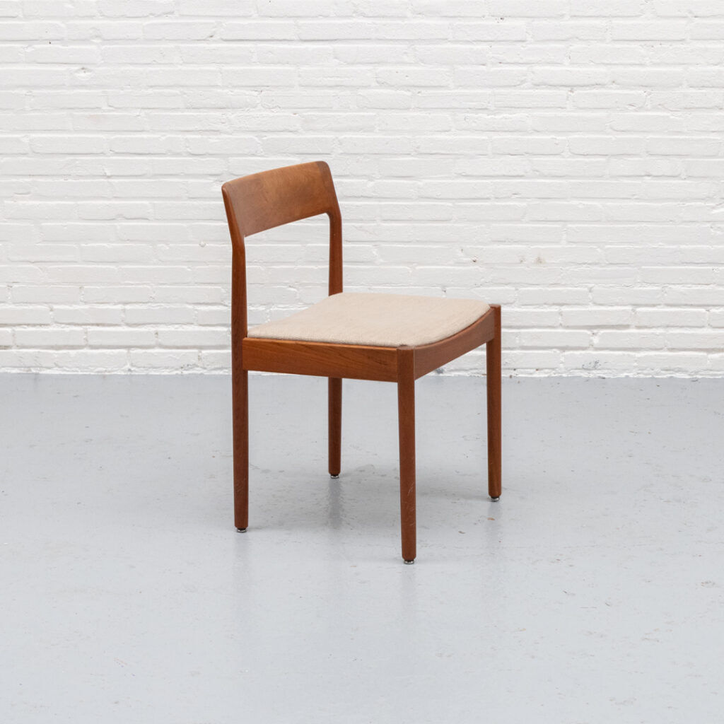 Danish dining chairs set by Johannes Nørgaard 1960s