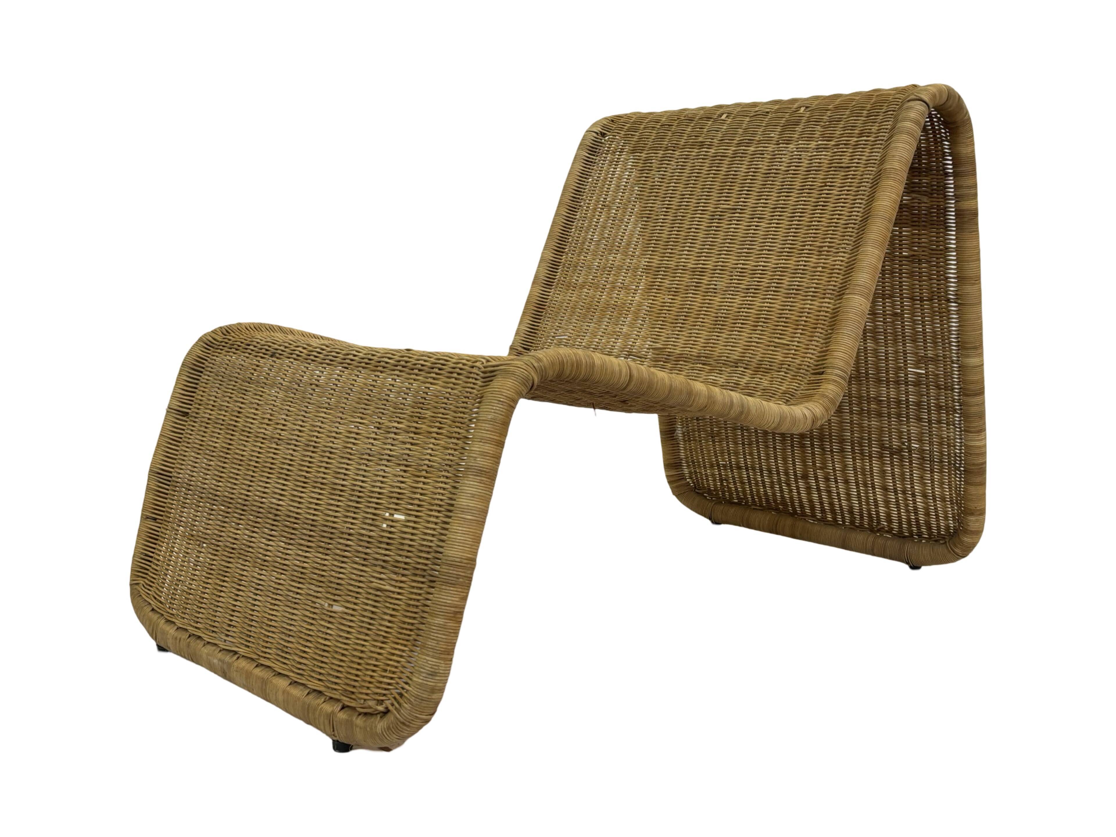 Vintage Ikea Hestra Wicker Lounge Chair 80's Design