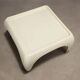 Vintage Space Age white fibreglass coffee tables, design, 1960s