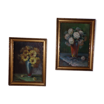 Pair of still life paintings signed