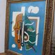 Peinture à l'huile abstraite VINTAGE 1959 | Cubisme moderne du milieu du siècle | Original S