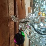 Golden bronze chandelier with fruit pendants