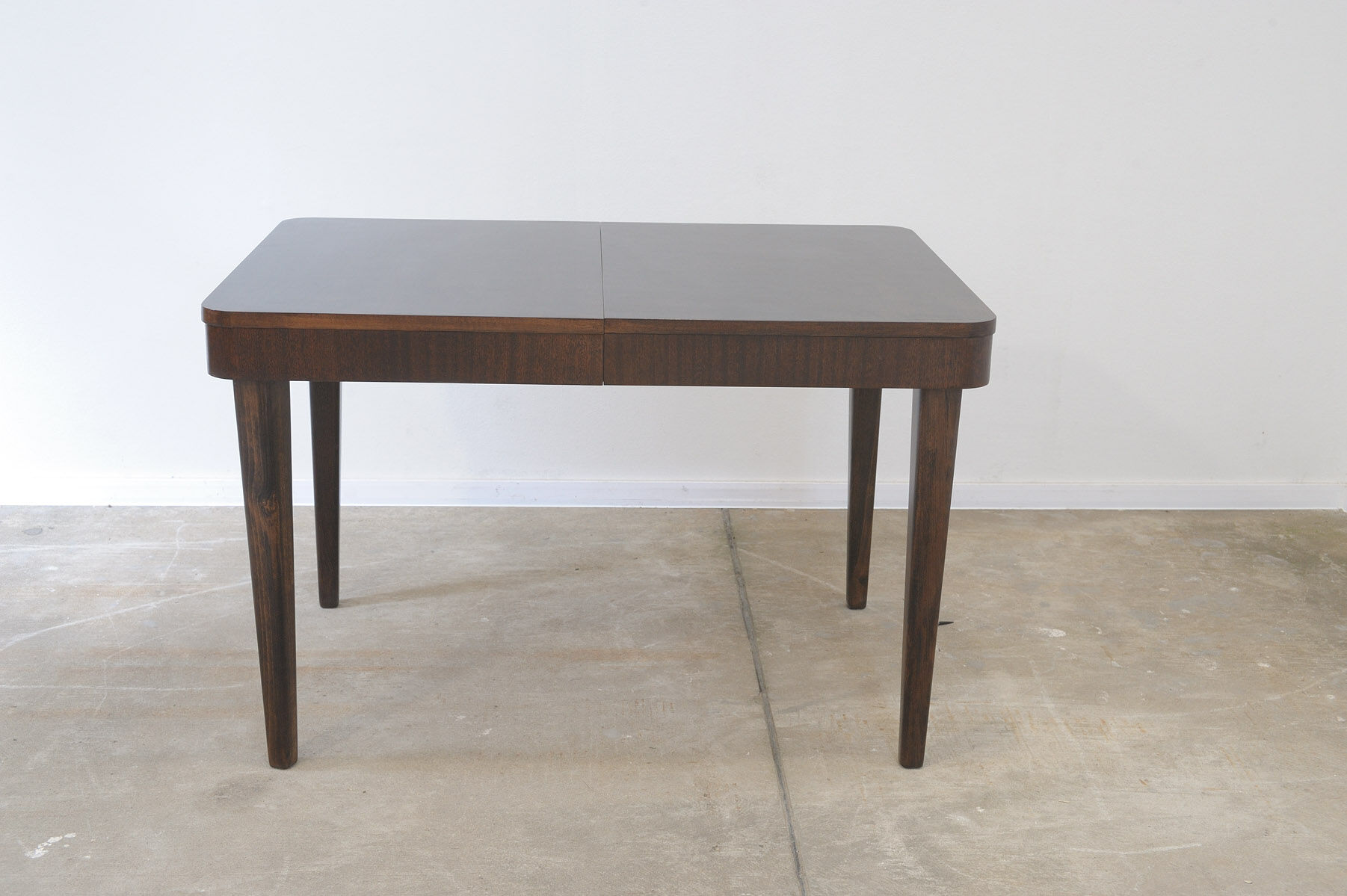 Fully renovated walnut folding dining table by Setona, 1950s