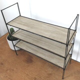 Metal wall thong shelf
