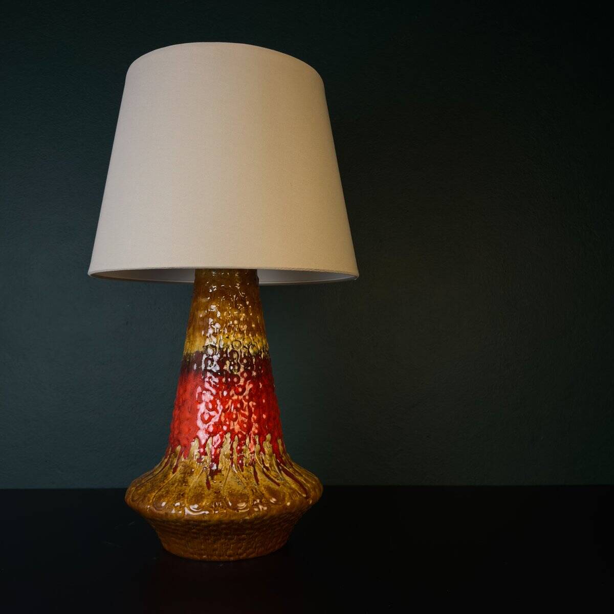 Lampe de table vintage en céramique Lava de Kil Liboje, Ancienne Yougoslavie, années 1960