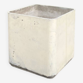 Grande jardinière cube Eternit beige