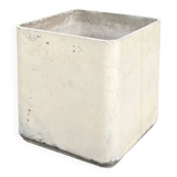 Large beige Eternit cube planter