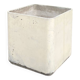 Grande jardinière cube Eternit beige