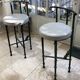 Bronze stool in the spirit of Giacometti.